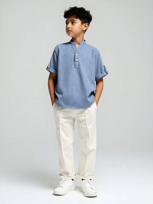 طقم Blue & white
